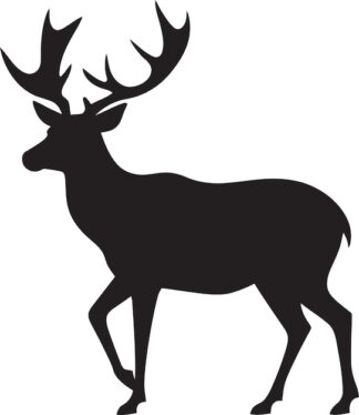 Sticker Autocollant cerf chasse animaux  ANI922