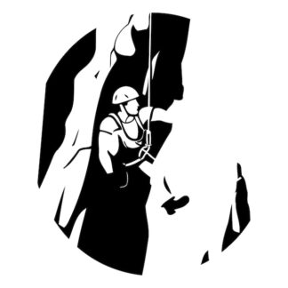 Sticker Autocollant spéléologie montagne  MT2111