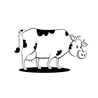 Sticker Autocollant vache animaux  ANI903