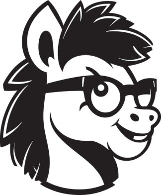 Sticker Autocollant cheval poney equide animaux  ANI912