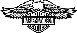 Sticker Autocollant aigle harley-davidson moto  MH12