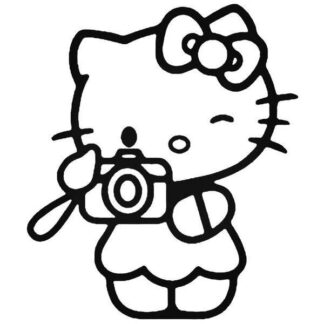 Sticker Autocollant hello kitty photo hero  EN553