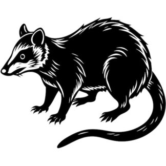 Sticker Autocollant rat rongeur animaux  JL26
