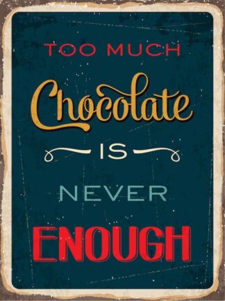 Sticker Autocollant plaque chocolat imprime 18x24cm  PL30