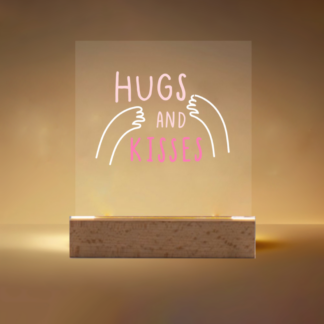 Lampe carrée Plexiglass à personnaliser