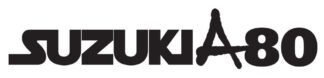 Sticker Autocollant suzuki a80 moto  MT46