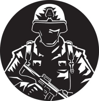 Sticker Autocollant soldat army  ANI0828