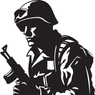 Sticker Autocollant soldat army  ANI0829