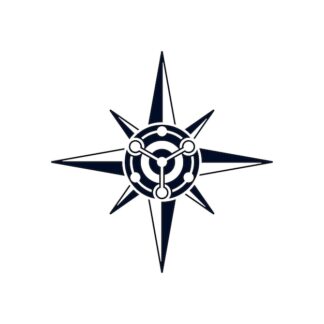 Sticker Autocollant boussole compas 4X4  A2416