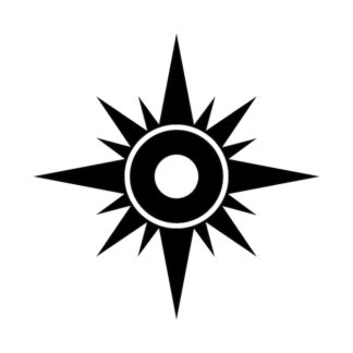 Sticker Autocollant boussole compas 4X4  A2408