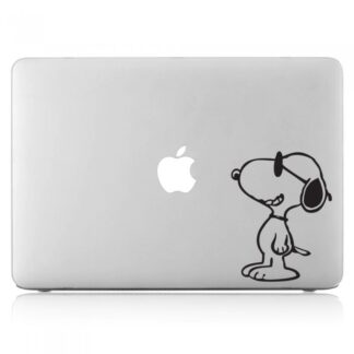 Sticker Autocollant snoopy macbook  MB1243