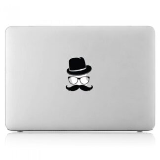 Sticker Autocollant moustache macbook  MB1171