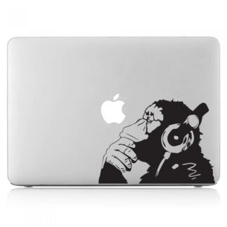 Sticker Autocollant banksy monkey  macbook  MB0943