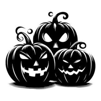 Sticker Autocollant citrouilles halloween  H12