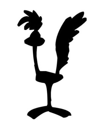 Sticker Autocollant bipbip coyotte hero  H2413