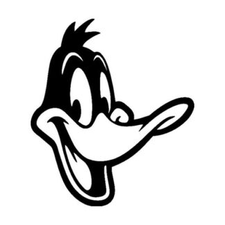 Sticker Autocollant daffy duck canard hero  H2410