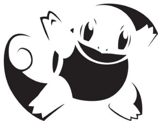 Sticker Autocollant pokemon squirtle manga  MG0417