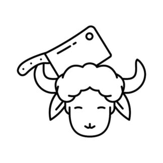 Sticker Autocollant boucher metier  ME1631