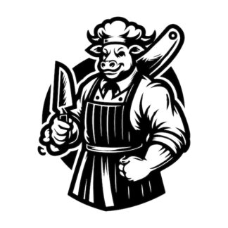 Sticker Autocollant boucher metier  ME1629