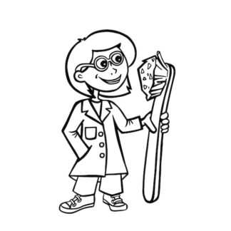 Sticker Autocollant dentiste medical metier  ME1639
