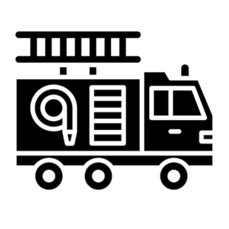 Sticker Autocollant pompier camion metier  ME1663