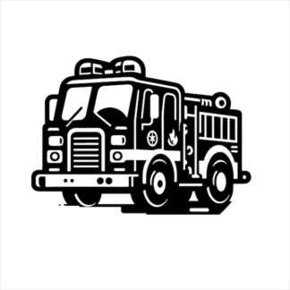 Sticker Autocollant pompier camion metier  ME1659