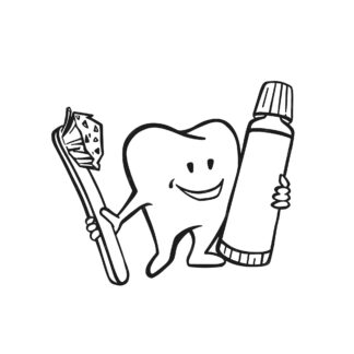 Sticker Autocollant dentiste medical metier  ME1645
