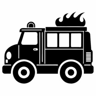 Sticker Autocollant pompier camion metier  ME1656