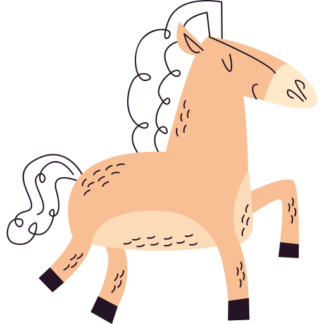 Sticker Autocollant cheval animal imprimé IMP2429