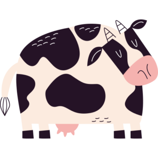 Sticker Autocollant vache animal imprimé IMP2430