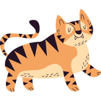 Sticker Autocollant tigre animal imprimé IMP2444