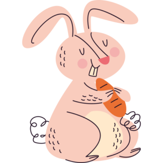 Sticker Autocollant lapin animal imprimé IMP2438