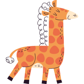 Sticker Autocollant girafe animal imprimé IMP2441