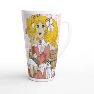 Mug à café Latte en céramique blanche 483 ml (17 oz) Candy