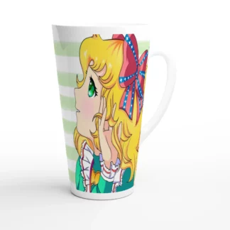 Mug à café Latte en céramique blanche 483 ml (17 oz) Candy