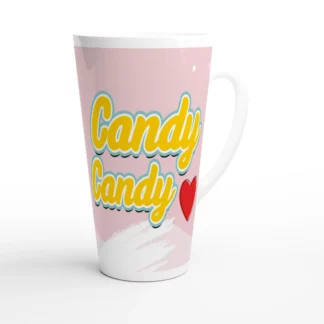 Mug à café Latte en céramique blanche 483 ml (17 oz) Candy