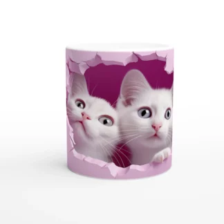 Mug en céramique 325 ml (11 oz) chatons