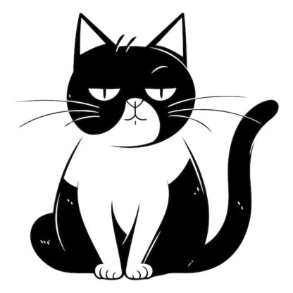 Sticker Autocollant chat animaux  AN1A35
