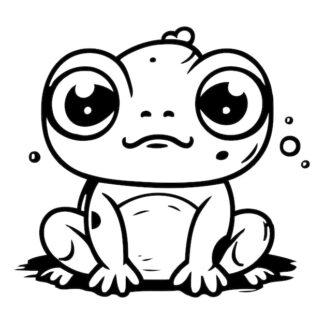 Sticker Autocollant grenouille animaux  AN1A31