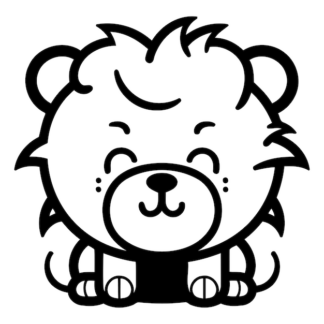 Sticker Autocollant lion animaux  AN1A27