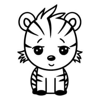 Sticker Autocollant tigre animaux  AN1A21