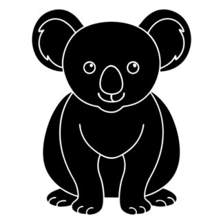 Sticker Autocollant koala ours animaux  AN1A26