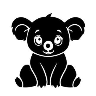 Sticker Autocollant koala ours animaux  AN1A22