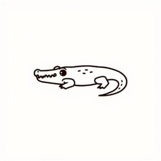 sticker autocollant crocodile animaux 3 MECX9
