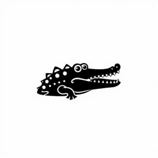 sticker autocollant crocodile animaux 2 LEZKF