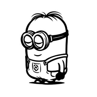 sticker autocollant minion Disney hero 1 LG72J