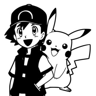 sticker autocollant Pikachu pokemon manga 3 LCUPU