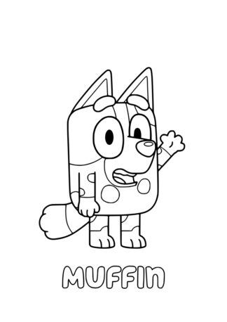 sticker autocollant Bluey héro 6 GQ7HM