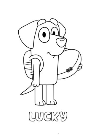 sticker autocollant Bluey héro 10 08M7J