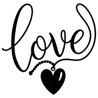 sticker autocollant love coeur 4 B6VTN